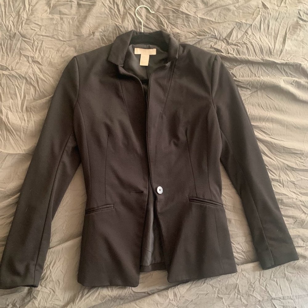 H&M Black Blazer Suit Women
